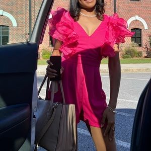 SHEIN Pink Layered Romper